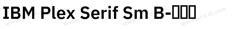 IBM Plex Serif Sm B字体转换